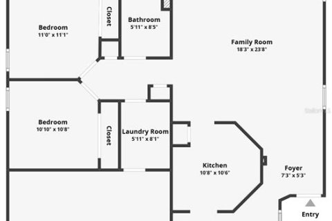 Villa ou maison à louer à Palmetto, Floride: 3 chambres, 153.29 m2 № 1680760 - photo 2