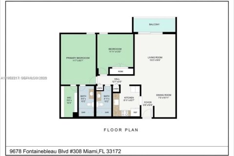Снять в аренду кондоминиум в Майами, Флорида 2 спальни, 98.85м2, № 2007365 - фото 20