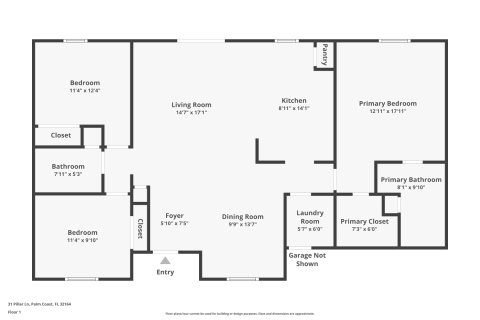 Купить виллу или дом в Палм-Кост, Флорида 9 комнат, 126.25м2, № 1586362 - фото 13
