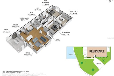 Adosado en venta en Sarasota, Florida, 3 dormitorios, 162.58 m2 № 2129696 - foto 24