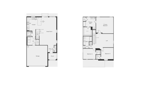 Планировка виллы или дома «House» 3 спальни в ЖК Sawgrass Lakes I