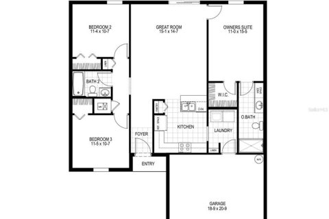 Casa en venta en Poinciana, Florida, 3 dormitorios, 116.13 m2 № 1722433 - foto 2