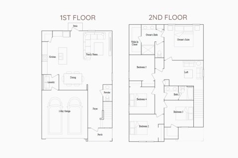 Townhouse floor plan «206SQM BOSTON», 5 bedrooms in WINDSONG