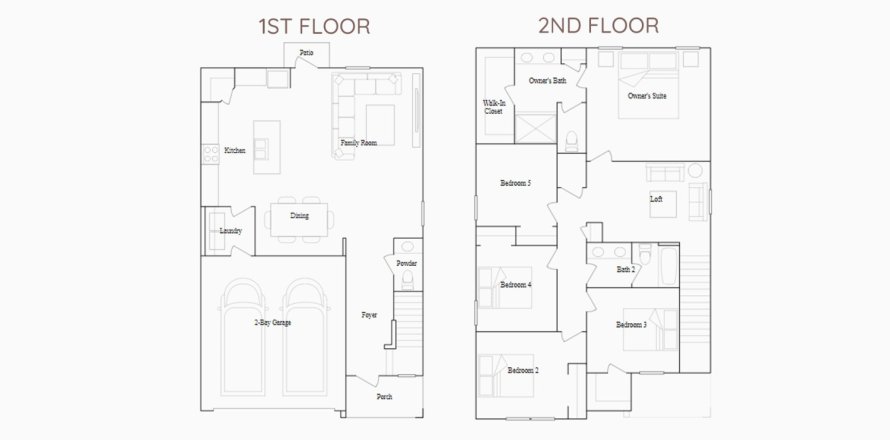 Townhouse floor plan «206SQM BOSTON», 5 bedrooms in WINDSONG