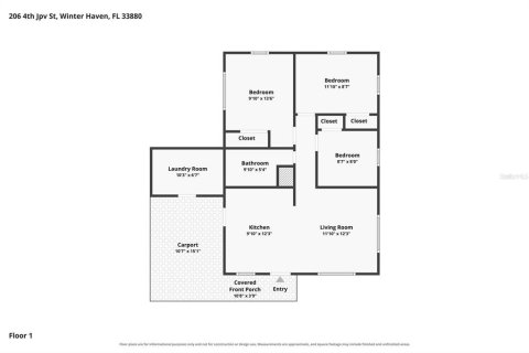 House in Winter Haven, Florida 3 bedrooms, 92.9 sq.m. № 2380667 - photo 16