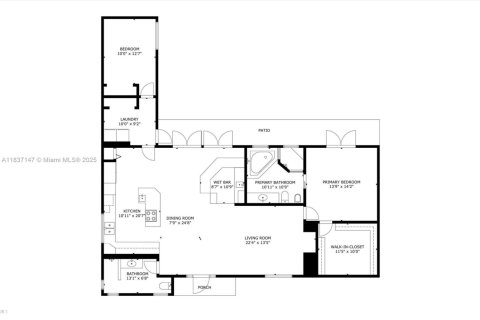 House in Miami Gardens, Florida 2 bedrooms, 161.19 sq.m. № 1823876 - photo 16