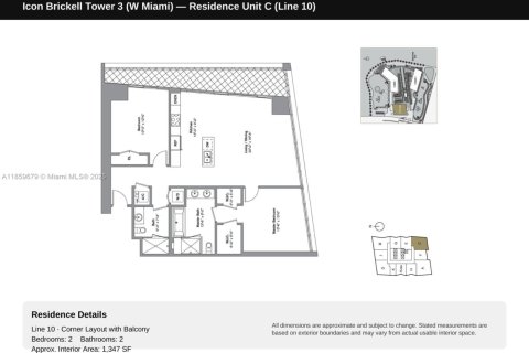 Condominio en venta en Miami, Florida, 2 dormitorios, 125.14 m2 № 1889680 - foto 2