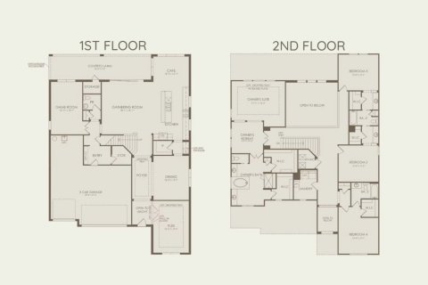 Townhouse floor plan «397SQM ROSELAND», 5 bedrooms in ESTATES AT LAKEVIEW PRESERVE