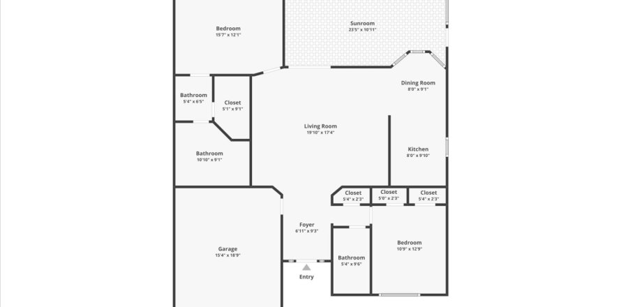 House in Largo, Florida 2 bedrooms, 105.63 sq.m. № 1851391
