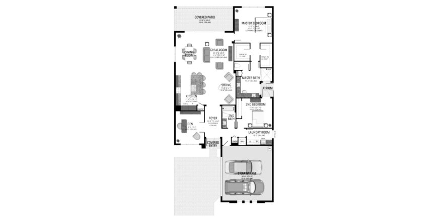 Дом в LOTUS PALM в Бока-Ратон, Флорида 2 спальни, 182м2 № 64098