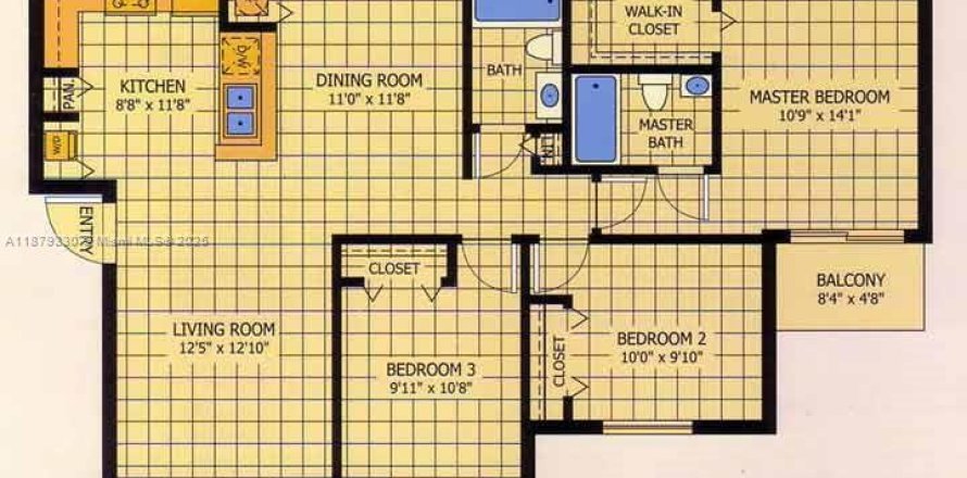 Condo à Doral, Floride, 3 chambres № 1896264