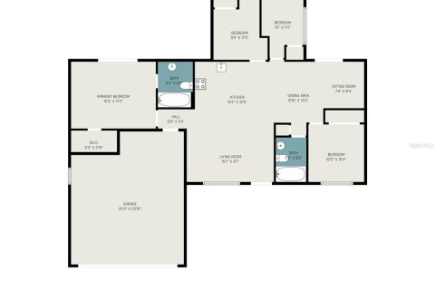 House in Pinellas Park, Florida 4 bedrooms, 129.69 sq.m. № 1843262 - photo 26