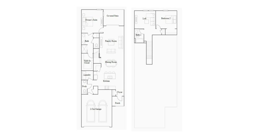 House in ANGELINE in Land O' Lakes, Florida 2 bedrooms, 162 sq.m. № 65905