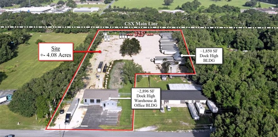 Commercial property in Bushnell, Florida 269.04 sq.m. № 1895004
