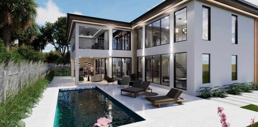 House in West Palm Beach, Florida 4 bedrooms, 408.77 sq.m. № 2184956