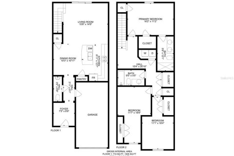 Adosado en venta en Brandon, Florida, 3 dormitorios, 158.58 m2 № 2123420 - foto 7
