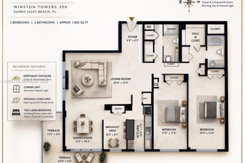 Condo in Sunny Isles Beach, Florida, 2 bedrooms № 2065767 - photo 12