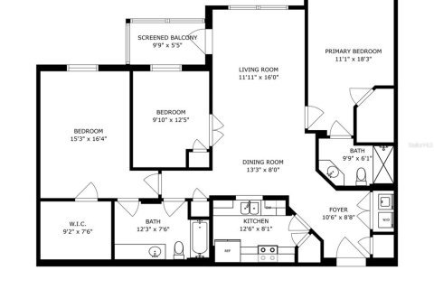 Condo in Kissimmee, Florida, 3 bedrooms  № 1815487 - photo 26