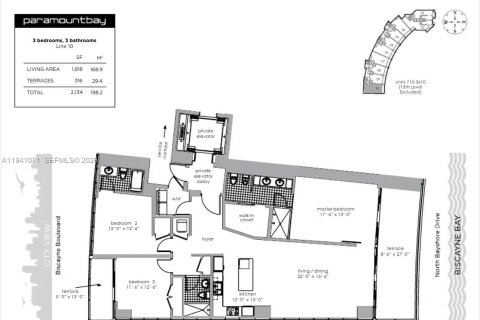 Condo in Miami, Florida, 3 bedrooms  № 1998528 - photo 21