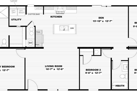 House in De Funiak Springs, Florida 4 bedrooms, 137.03 sq.m. № 564573 - photo 1