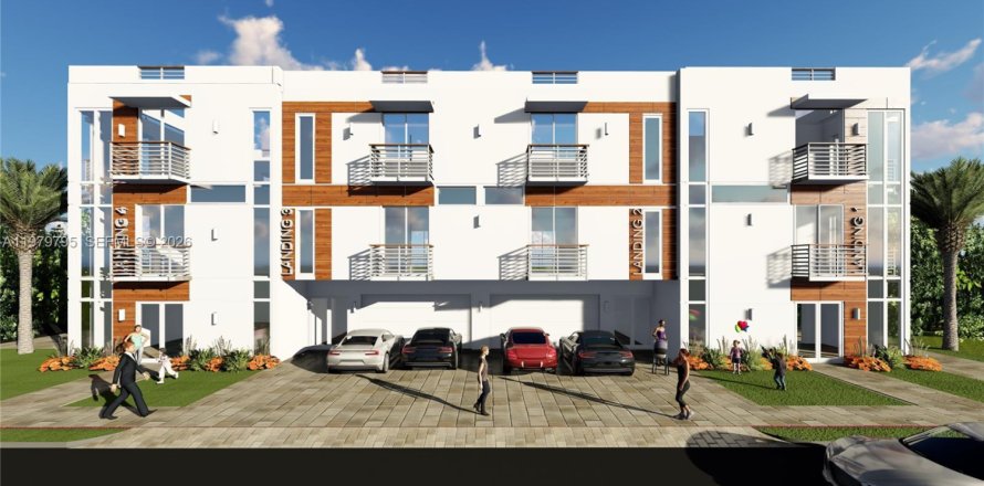 Таунхаус в Окленд-Парк, Флорида 3 спальни № 2047961