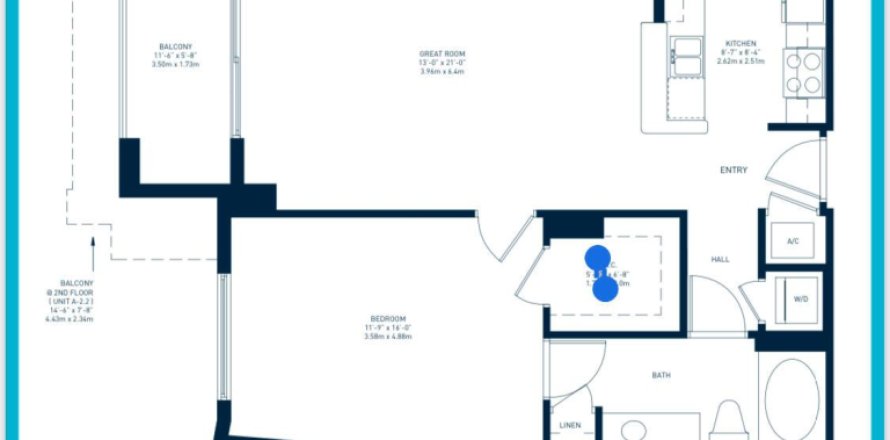 Condo à West Palm Beach, Floride, 1 chambre № 1231410