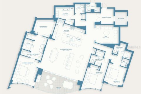 Copropriété à vendre à Sarasota, Floride: 3 chambres, 283.72 m2 № 2150169 - photo 9