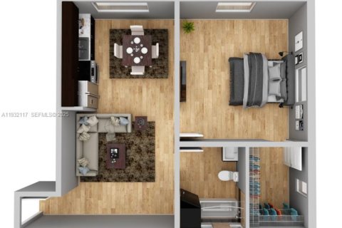 Снять в аренду квартиру в Майами-Бич, Флорида 1 спальня, 58.99м2, № 1990595 - фото 2