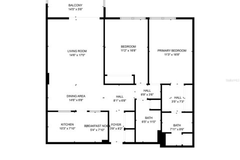 Купить кондоминиум в Клируотер, Флорида 6 комнат, 115.2м2, № 1827280 - фото 28