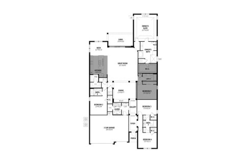 Townhouse floor plan «320SQM», 5 bedrooms in COMPASS LANDING