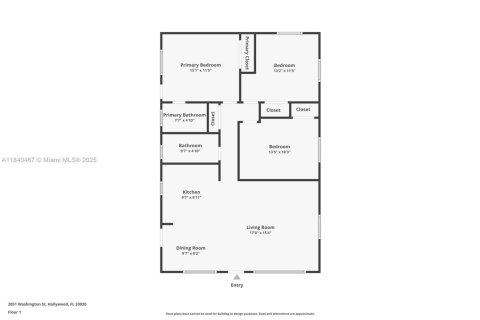 House in Hollywood, Florida 3 bedrooms, 113.15 sq.m. № 1834324 - photo 28