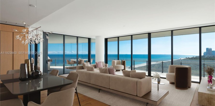 Кондоминиум с 3 спальнями в Майами-Бич, Флорида № 1982155