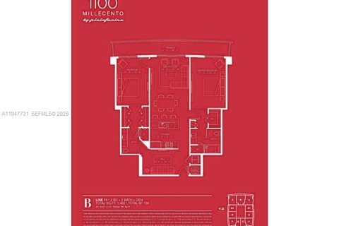 Снять в аренду кондоминиум в Майами, Флорида 2 спальни, 135.82м2, № 2003863 - фото 21