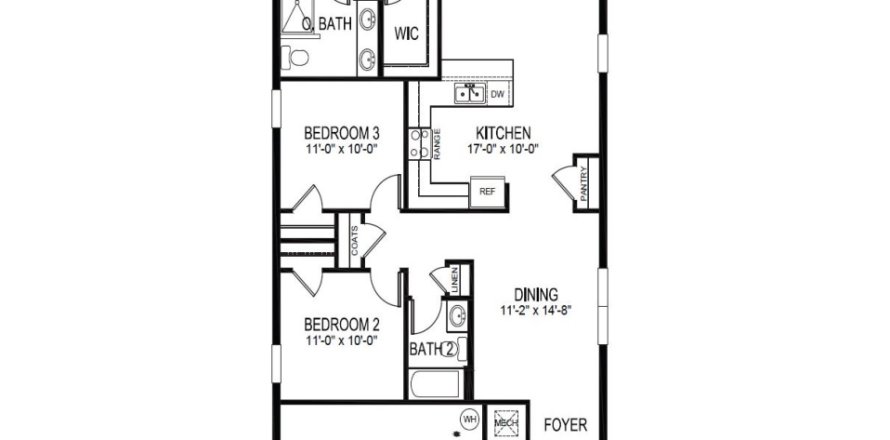 Casa en Sanford, Florida 3 dormitorios, 139.73 m2 № 1777881