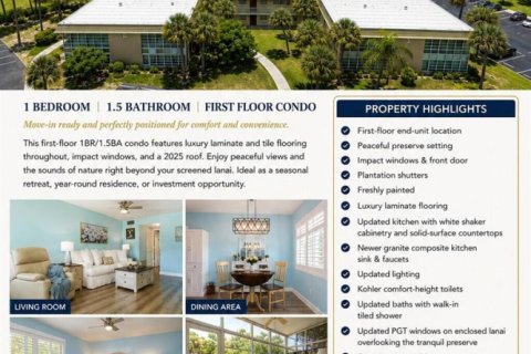 Condo in Vero Beach, Florida, 1 bedroom № 2191119 - photo 4