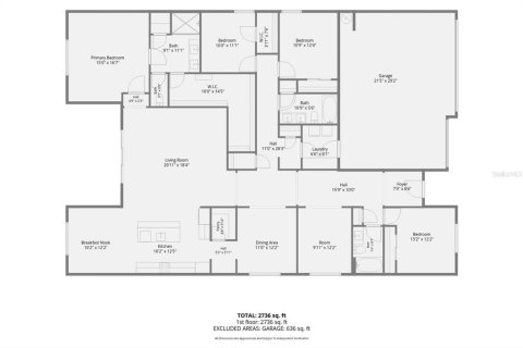 House in Bartow, Florida 4 bedrooms, 259.48 sq.m. № 2207135 - photo 29