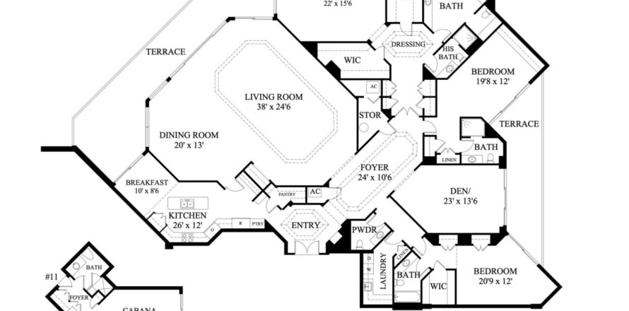 Condo à Palm Beach, Floride, 4 chambres  № 880907