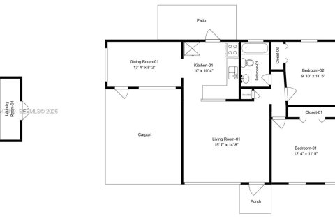 Купить виллу или дом в Помпано-Бич, Флорида 4 комнаты, 82.96м2, № 2006541 - фото 23