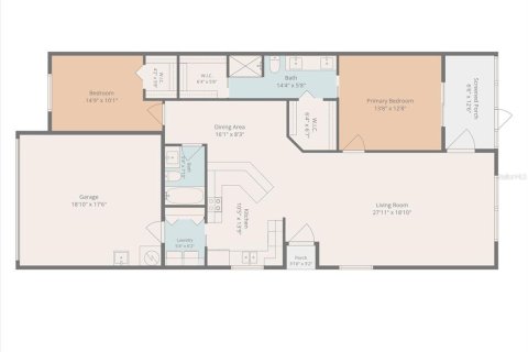 Casa en venta en New Port Richey, Florida, 2 dormitorios, 128.58 m2 № 2215386 - foto 7