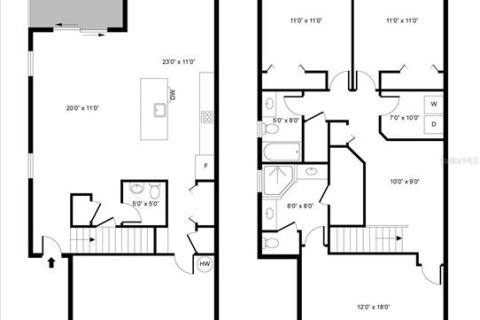 Touwnhouse à vendre à Ocoee, Floride: 3 chambres, 169.64 m2 № 1905719 - photo 21