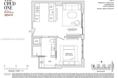 Condominio en venta en Miami, Florida, 1 dormitorio, 58.34 m2 № 1965797 - foto 11