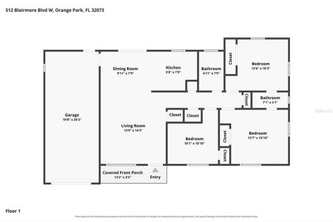 Villa ou maison à louer à Orange Park, Floride: 3 chambres, 88.63 m2 № 2418924 - photo 17