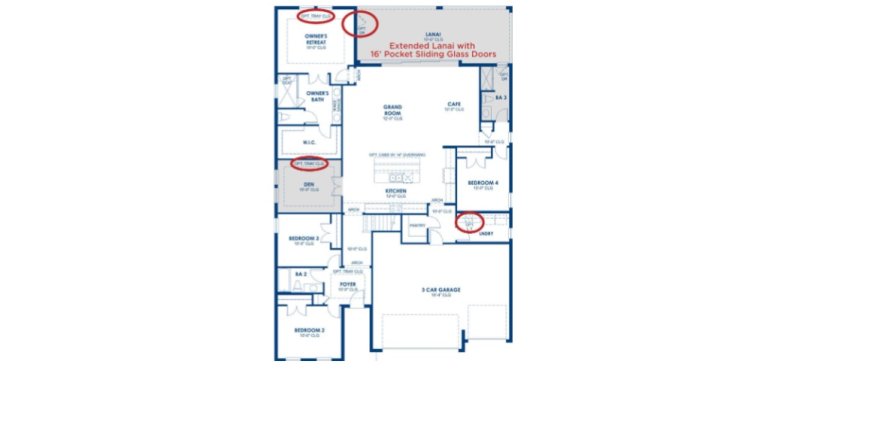 Планировка объекта «3BR-1» 3 спальни в ЖК Crosswind Point
