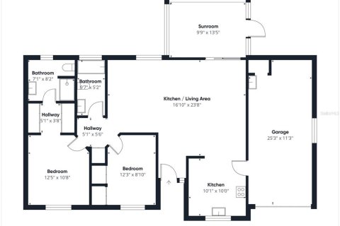 House in Ocala, Florida 2 bedrooms, 94.39 sq.m. № 1849423 - photo 2