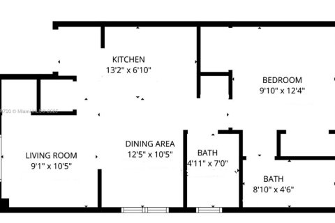 Снять в аренду квартиру в Майами, Флорида 1 спальня, 55.74м2, № 1926529 - фото 12