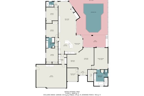 House in Fish Hawk, Florida 6 bedrooms, 481.33 sq.m. № 1767033 - photo 2