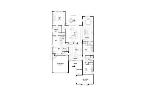 Планировка виллы или дома «248SQM» 4 спальни в ЖК WELLEN PARK