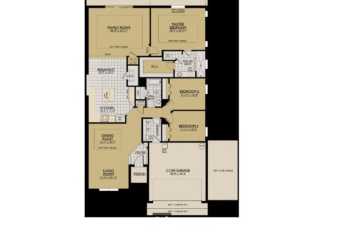 House floor plan «House», 3 bedrooms in Emerald Acres
