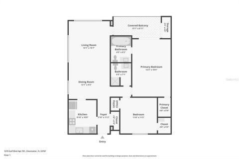 Copropriété à vendre à Clearwater, Floride: 2 chambres, 101.64 m2 № 2217457 - photo 25