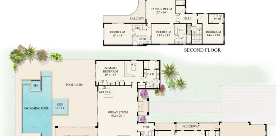 Casa en Palm Beach Gardens, Florida 6 dormitorios, 530.94 m2 № 614662